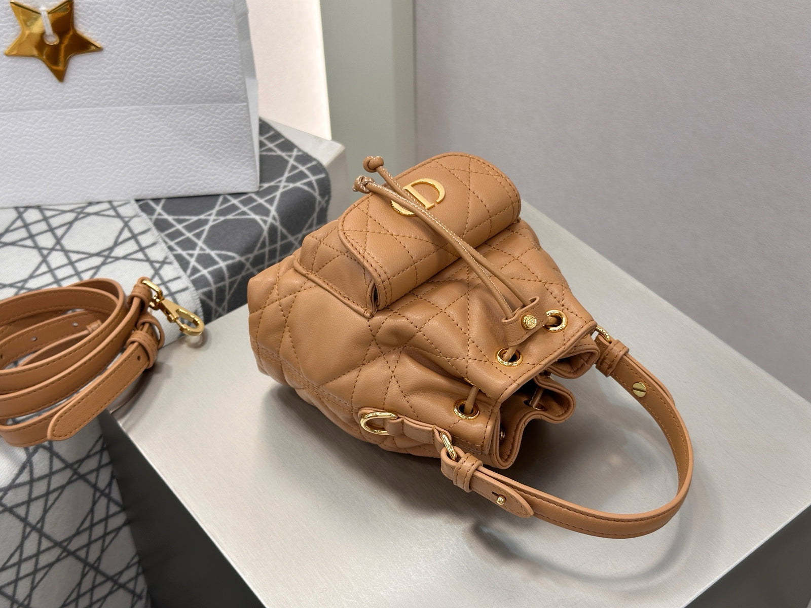 디올 카로 나노 버킷백