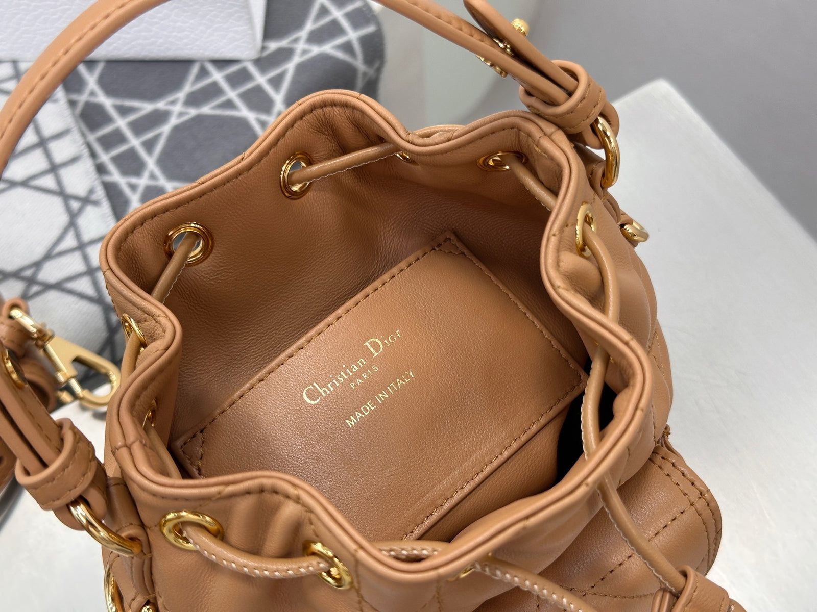 디올 카로 나노 버킷백