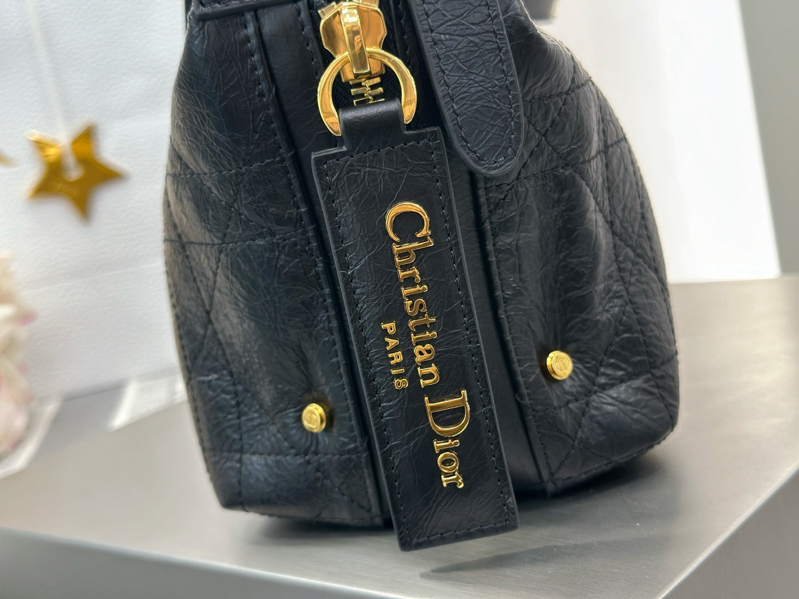 디올 매크로까나쥬 크링클 디저니 백 스몰