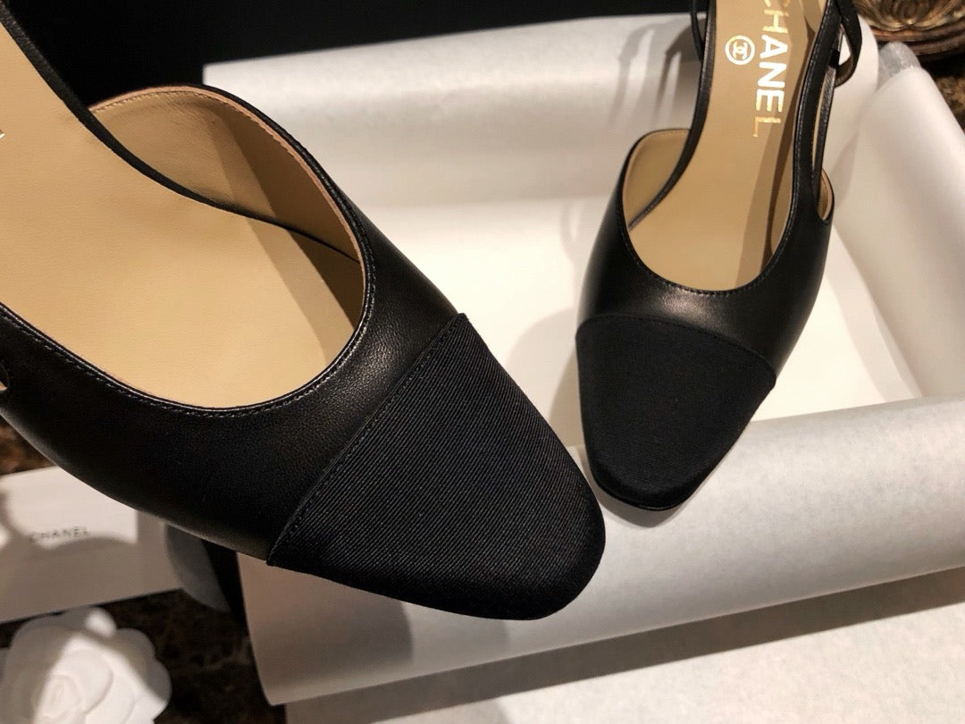 샤넬 클래식 슬링백 미드힐