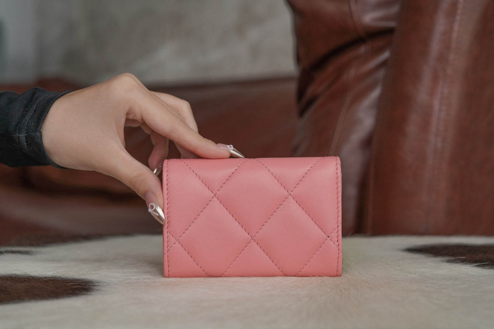 샤넬 19 카드지갑