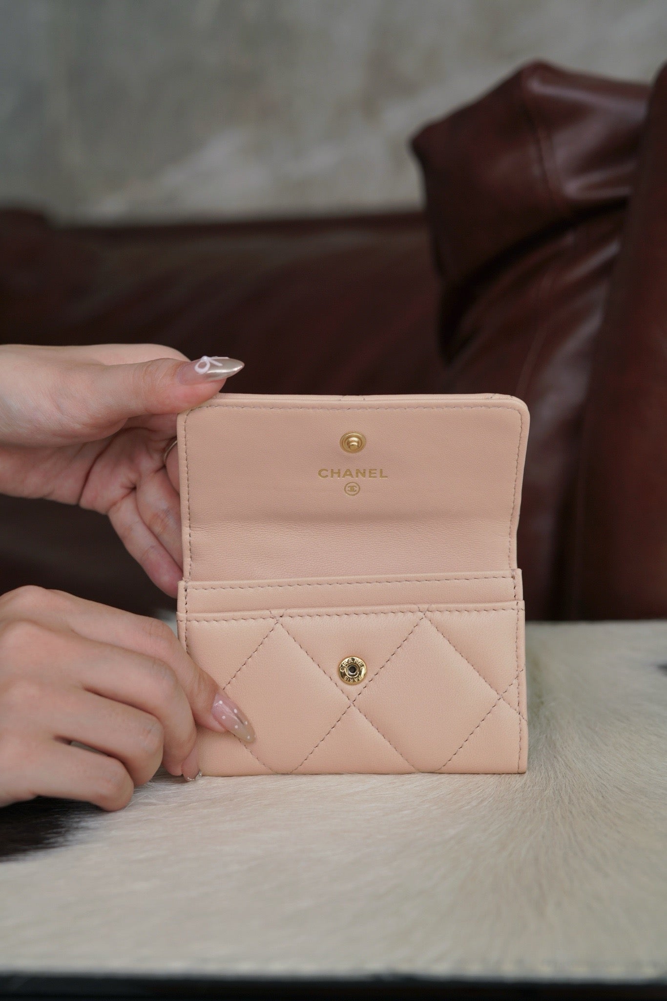샤넬 19 카드지갑