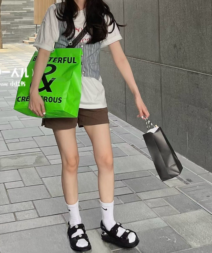 샤넬 CC 버튼 벨크로 샌들