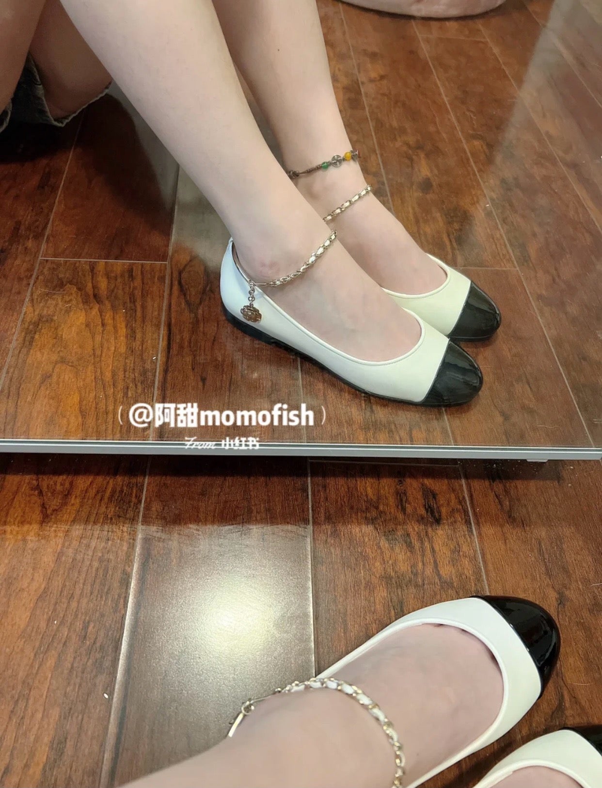 샤넬 발레리나 체인 플랫