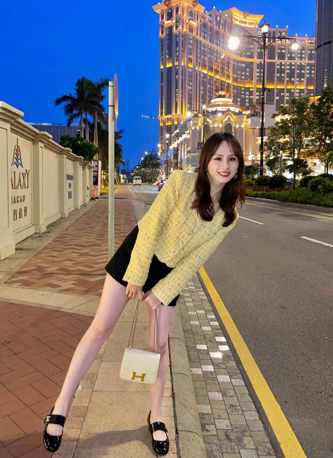 샤넬 CC 로고 턴락 페이던트 메리제인