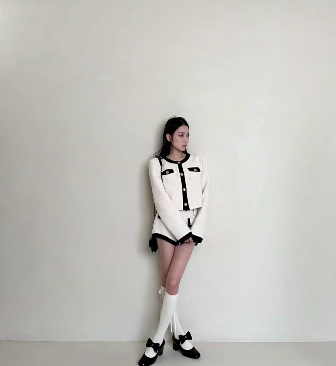 샤넬 빅 리본 메리제인 펌프스
