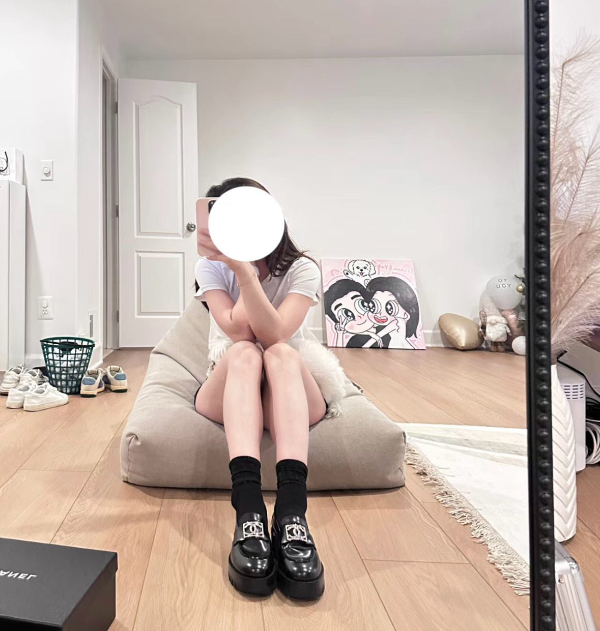 샤넬 23B CC로고 로퍼