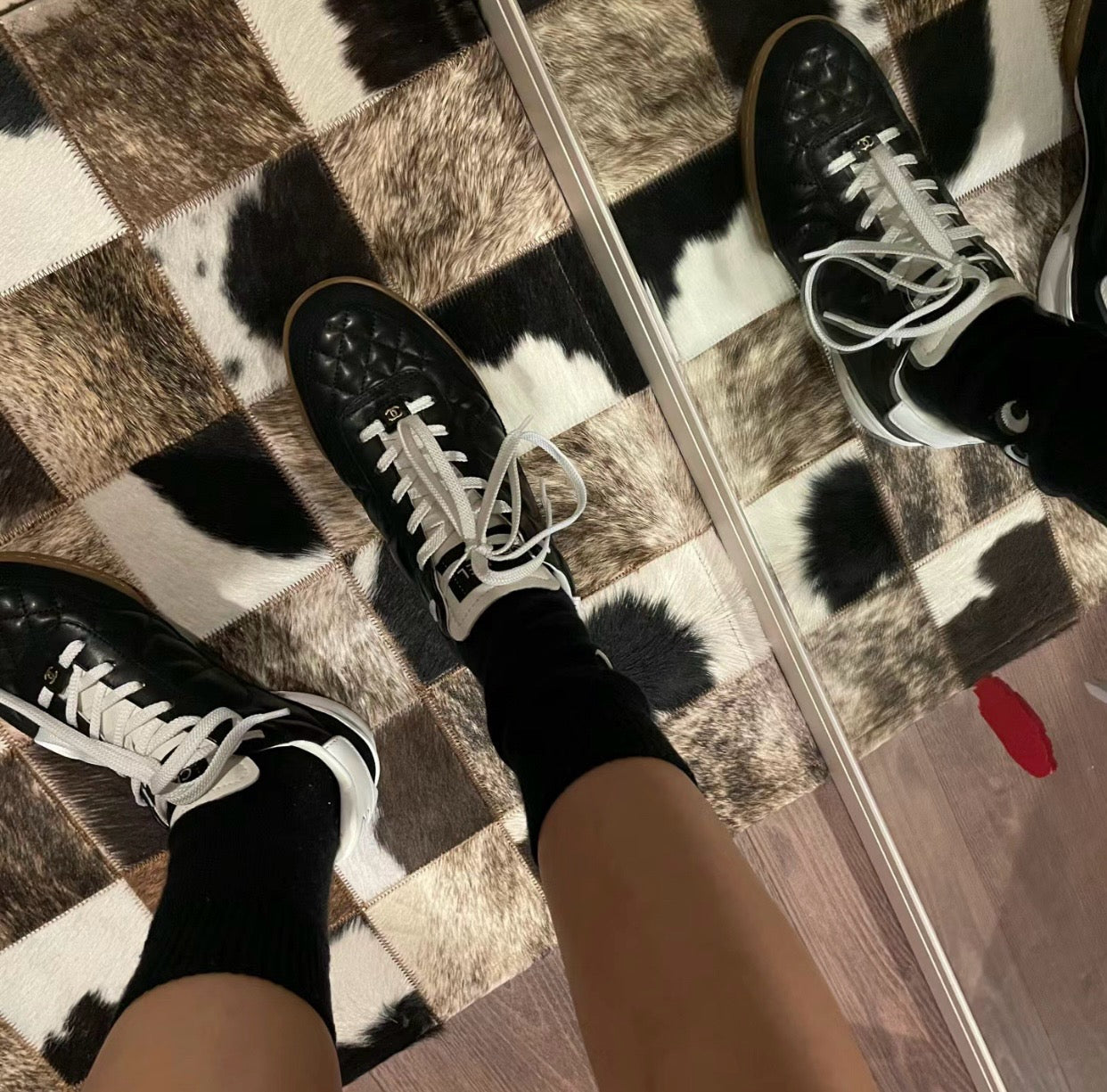 샤넬 로우탑 퀄팅 스니커즈
