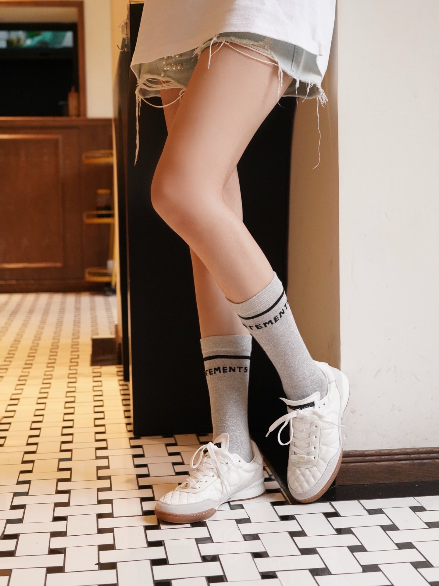 샤넬 로우탑 퀄팅 스니커즈