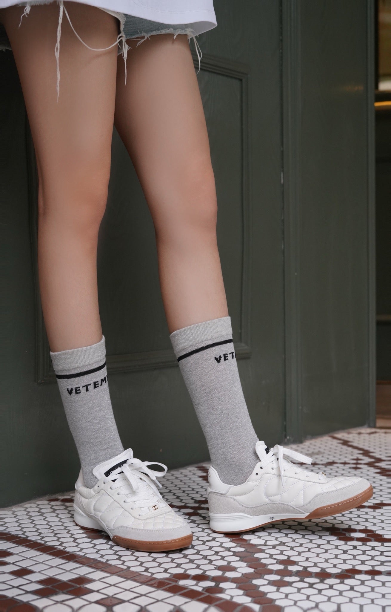 샤넬 로우탑 퀄팅 스니커즈