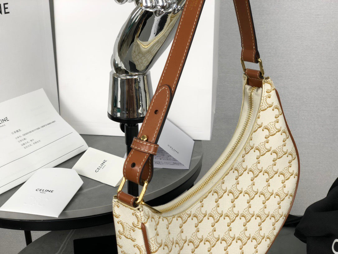 셀린느 아바 숄더백 캔버스