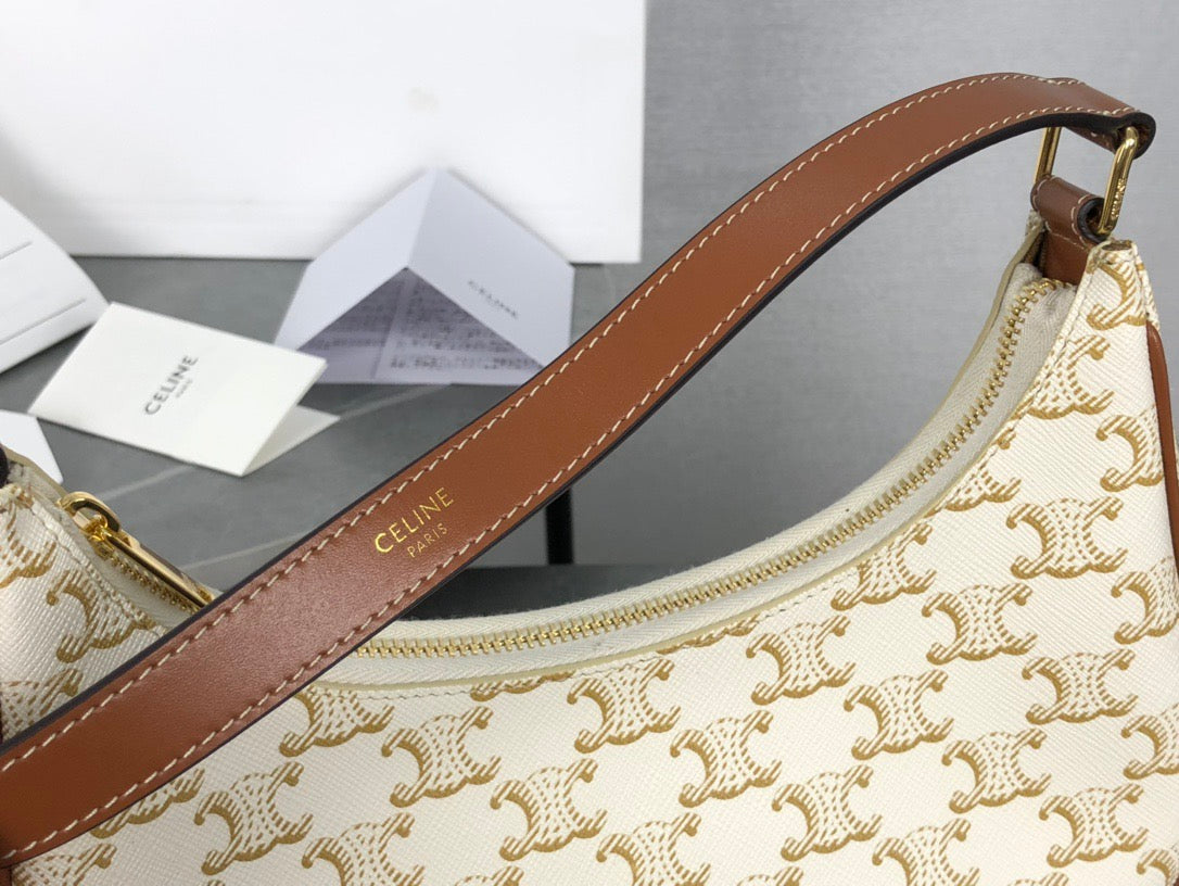 셀린느 아바 숄더백 캔버스