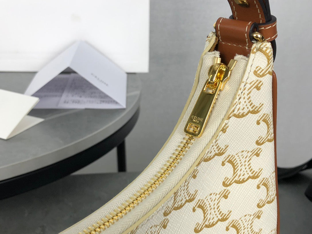 셀린느 아바 숄더백 캔버스