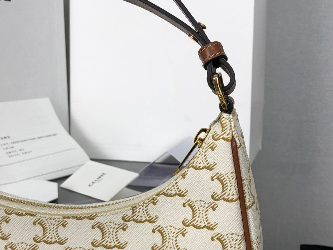 셀린느 아바 숄더백 캔버스