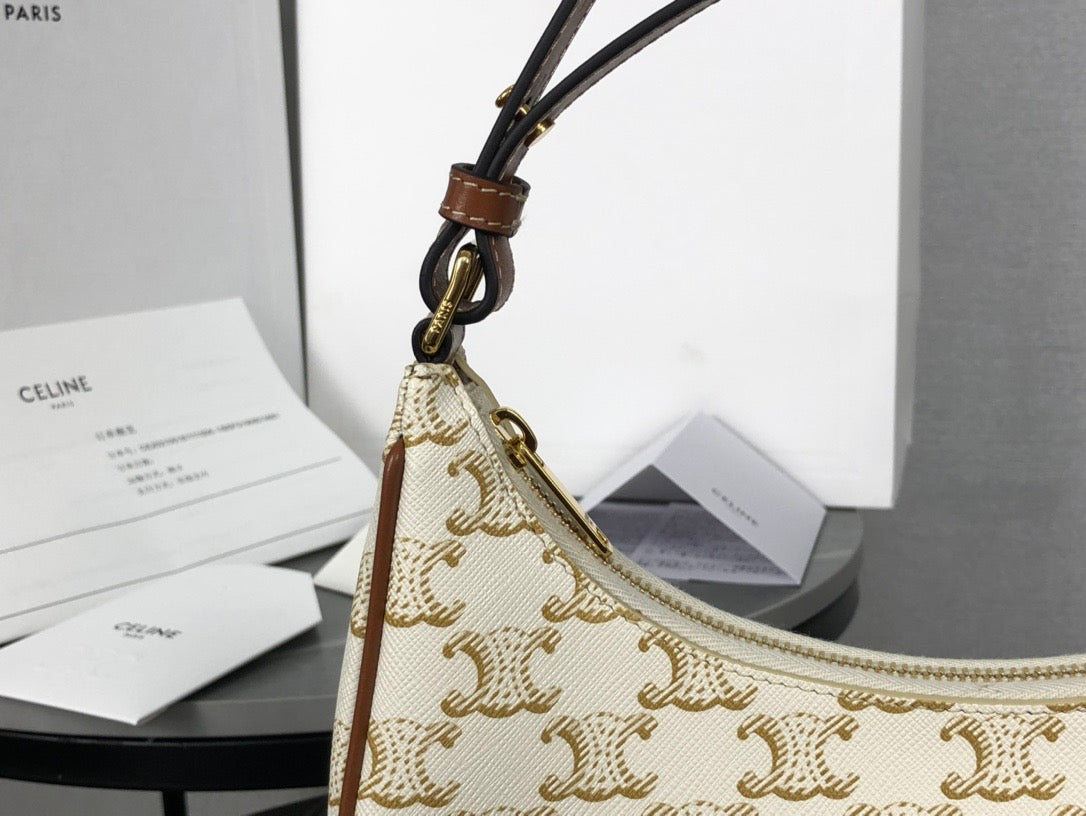 셀린느 아바 숄더백 캔버스