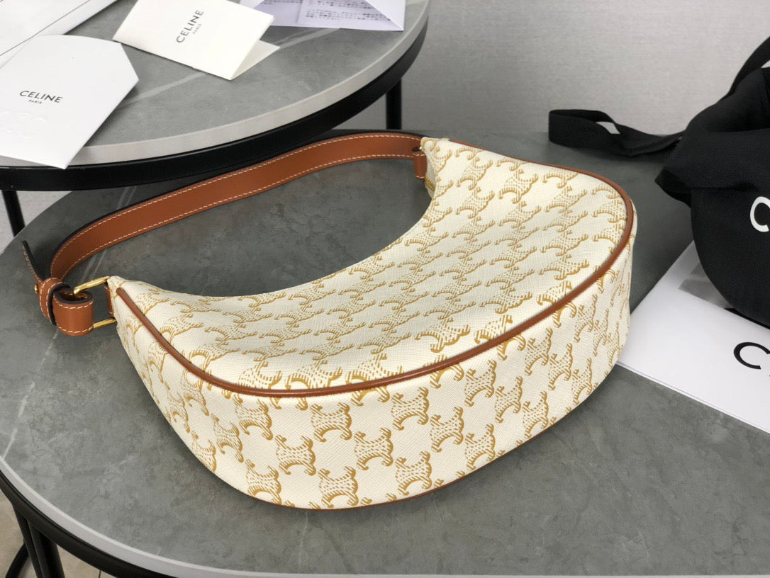 셀린느 아바 숄더백 캔버스