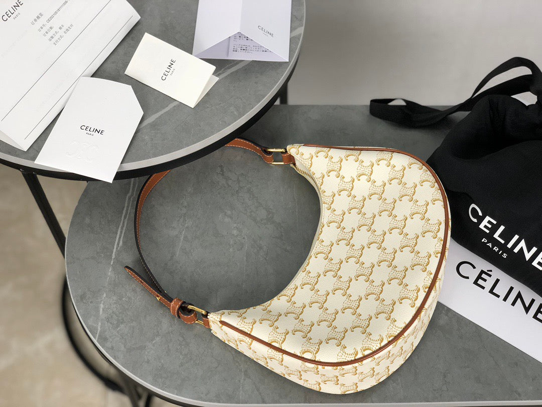 셀린느 아바 숄더백 캔버스