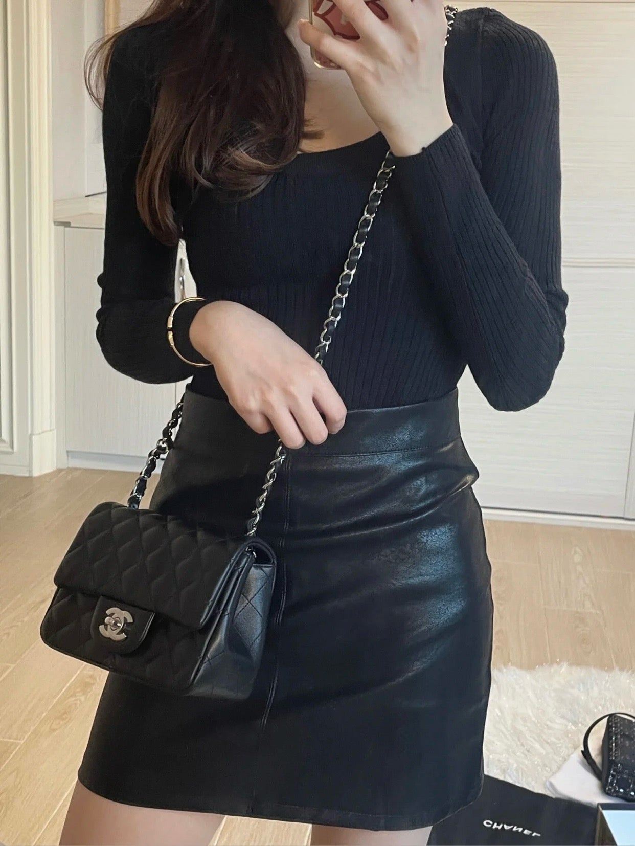 샤넬 쁘띠삭 클래식 플랩백