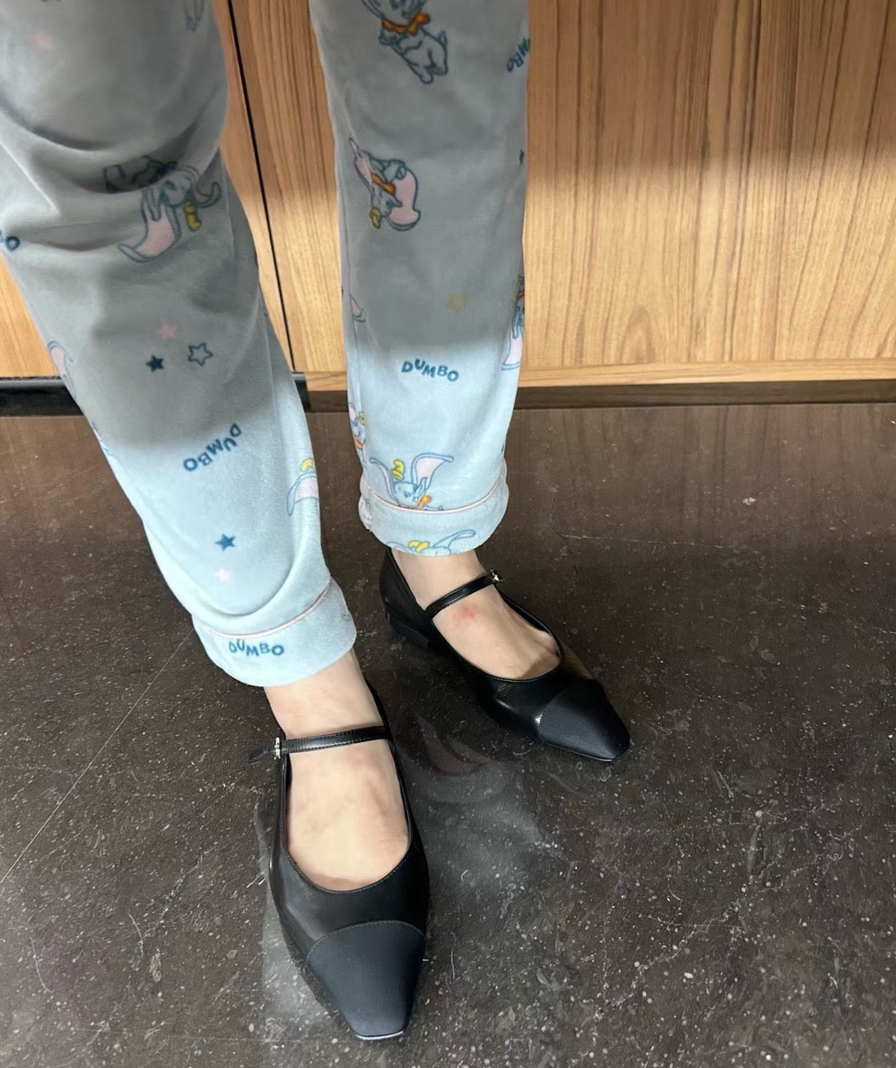 샤넬 메리제인 플랫