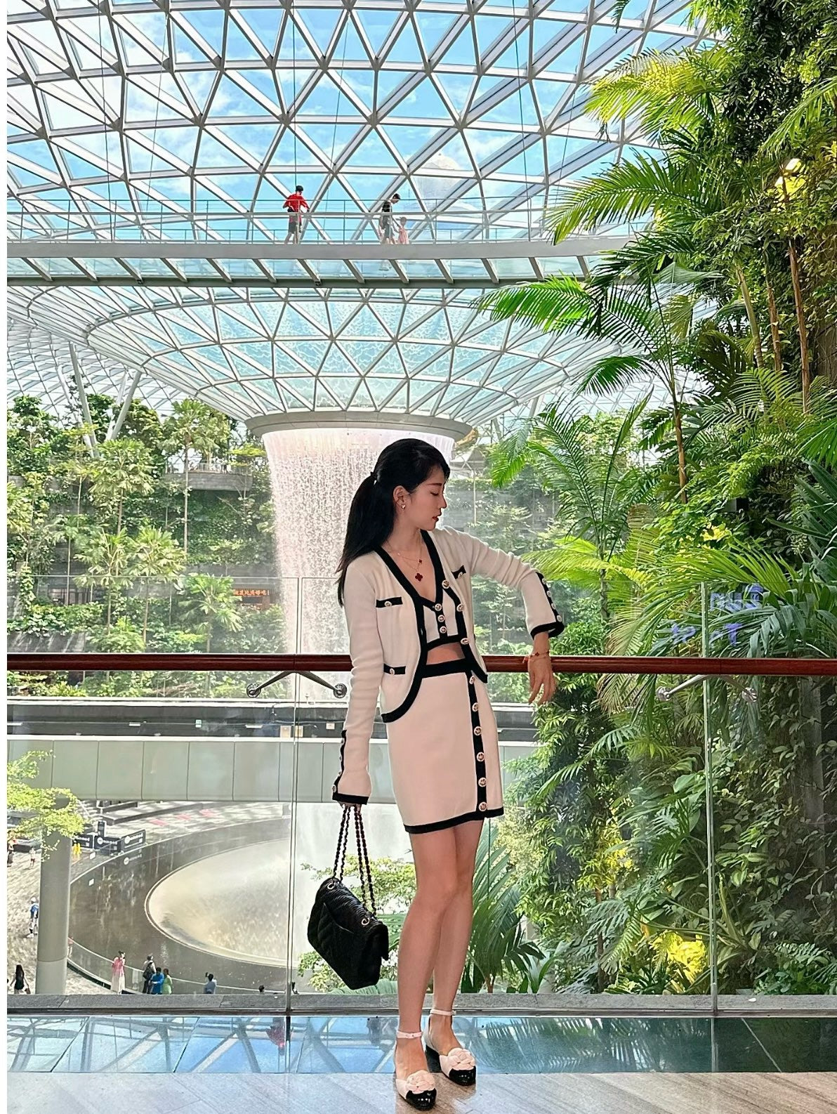 샤넬 까멜리아 메리제인 플랫