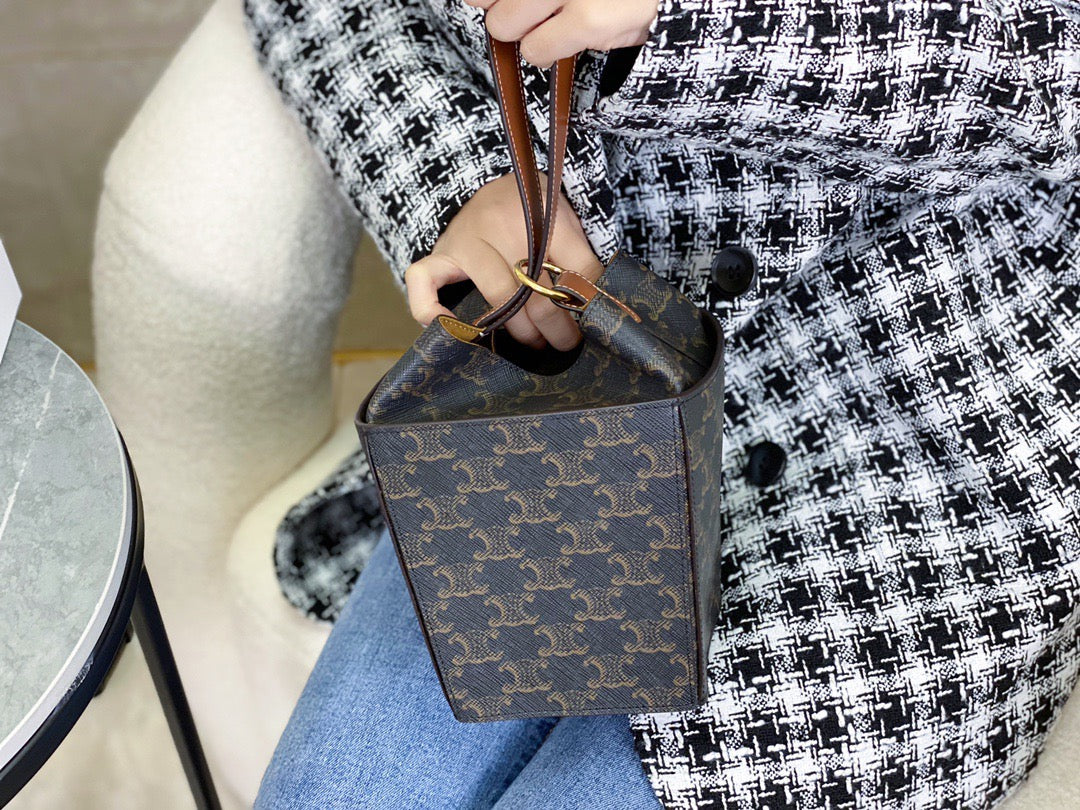 셀린느 트리옹프 스트랩 박스백