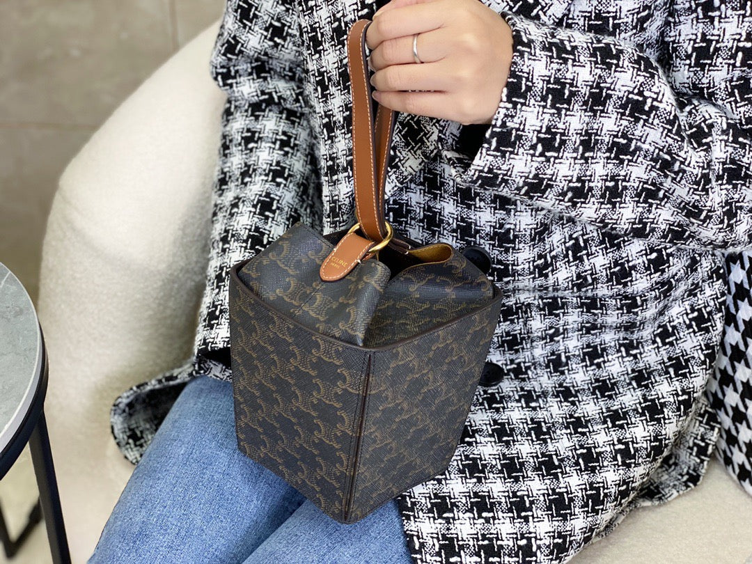 셀린느 트리옹프 스트랩 박스백