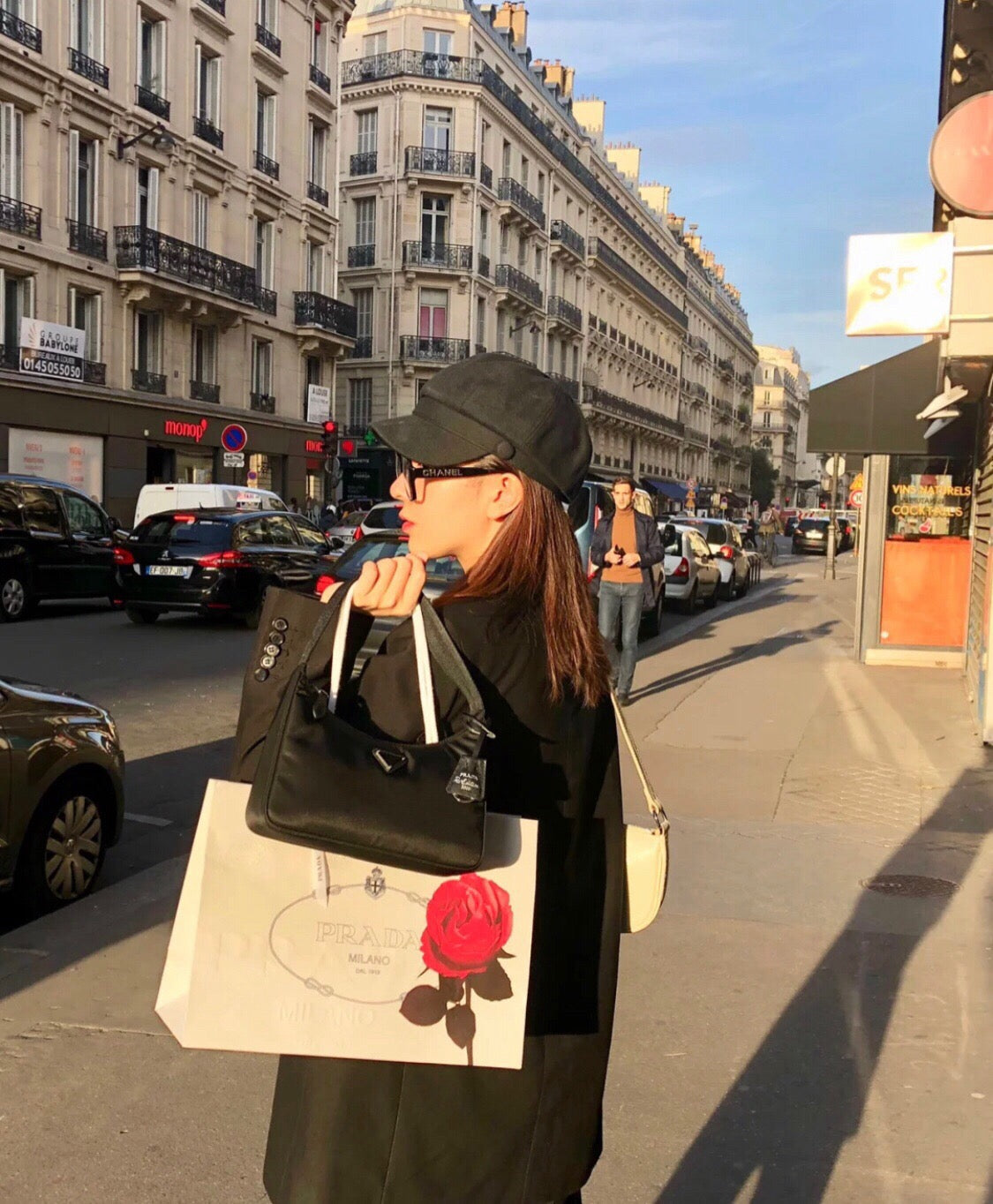 프라다 리에디션 리나일론 호보백