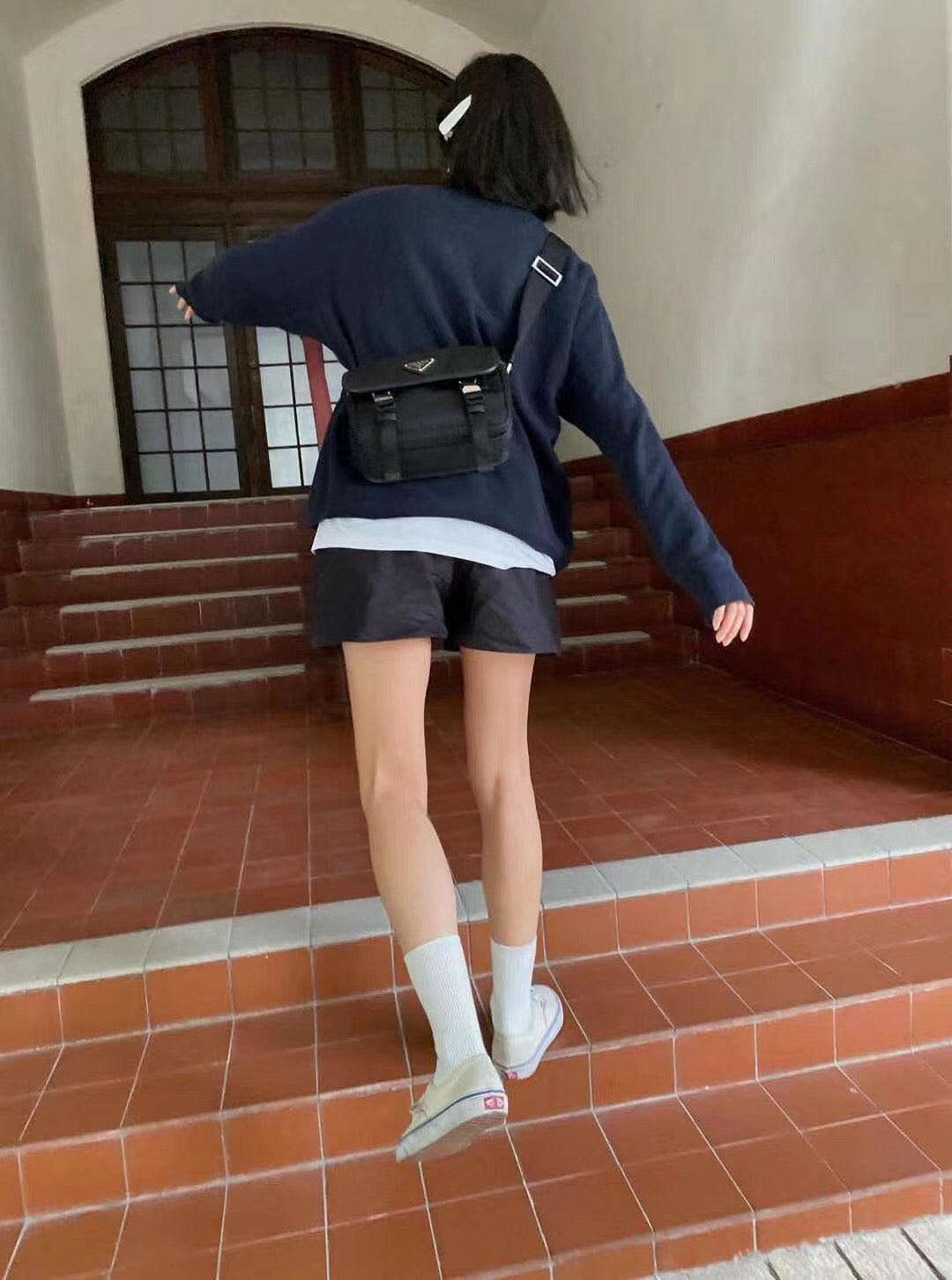 프라다 리나일론 메신저백
