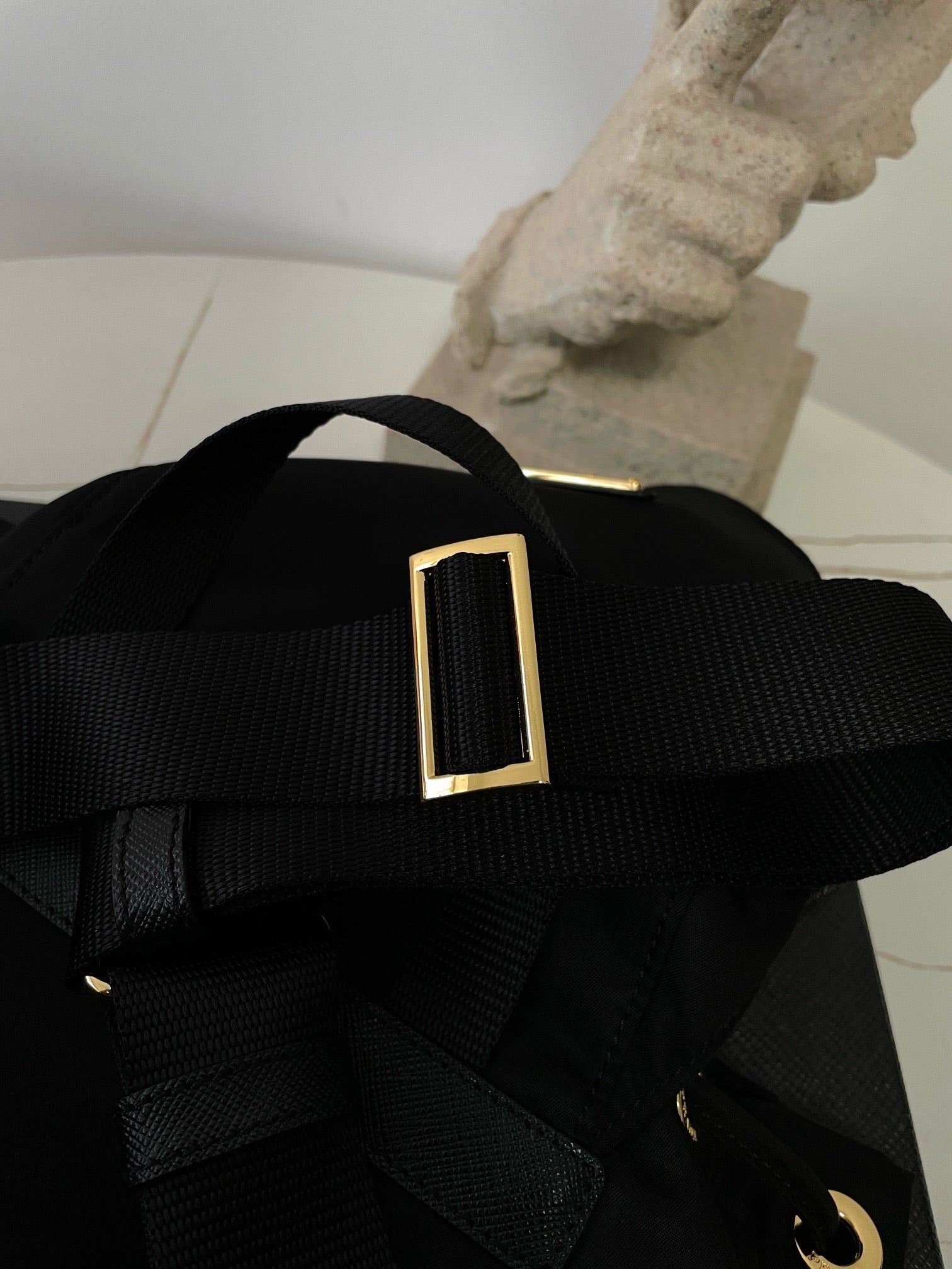 프라다 리나일론 백팩 스몰 금장