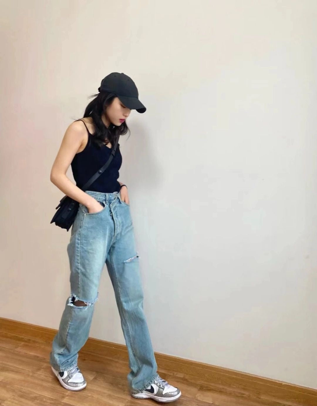 프라다 리나일론 패딩 숄더백 스몰