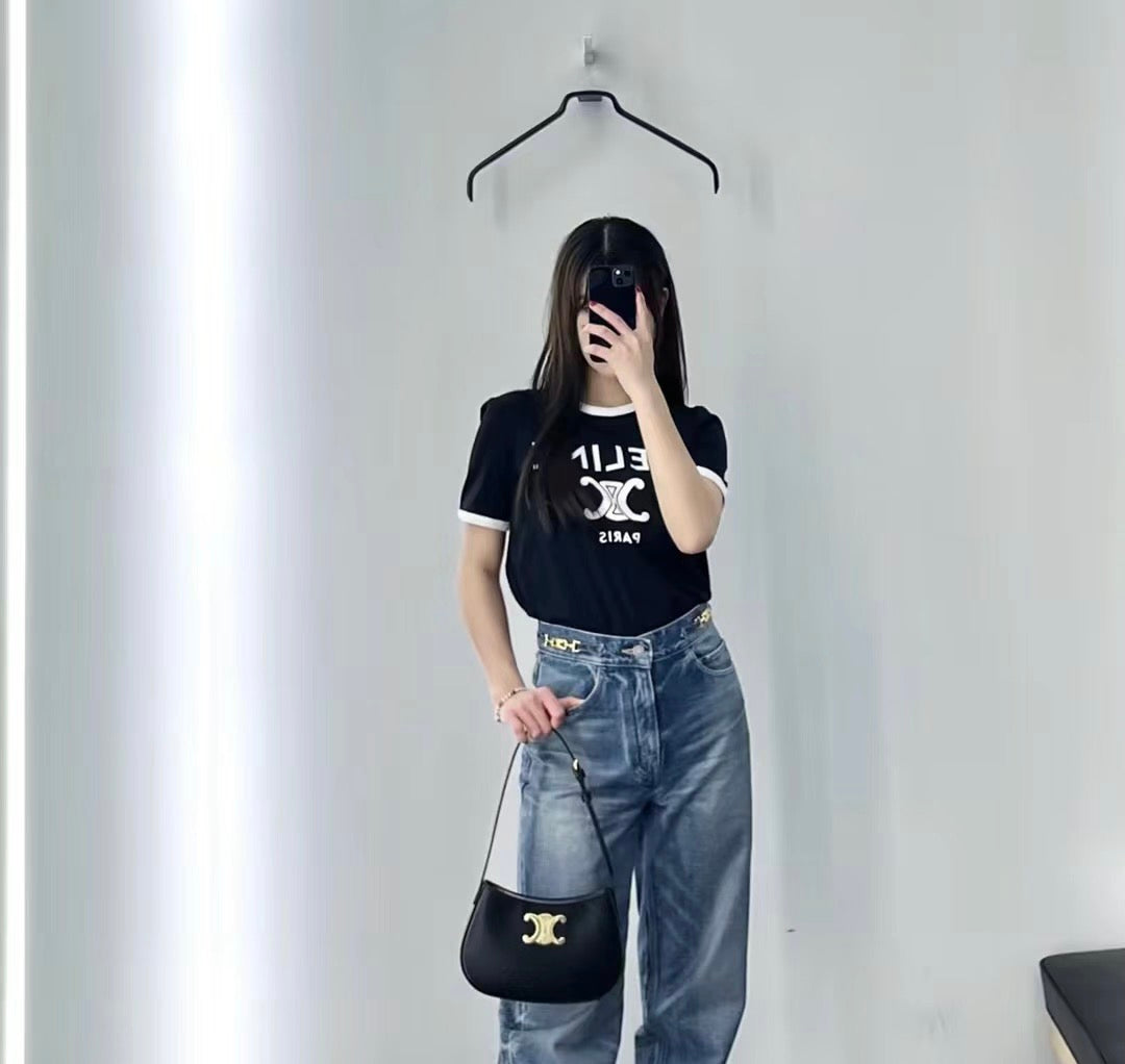 셀린느 틸리 숄더백 카프스킨 미디움