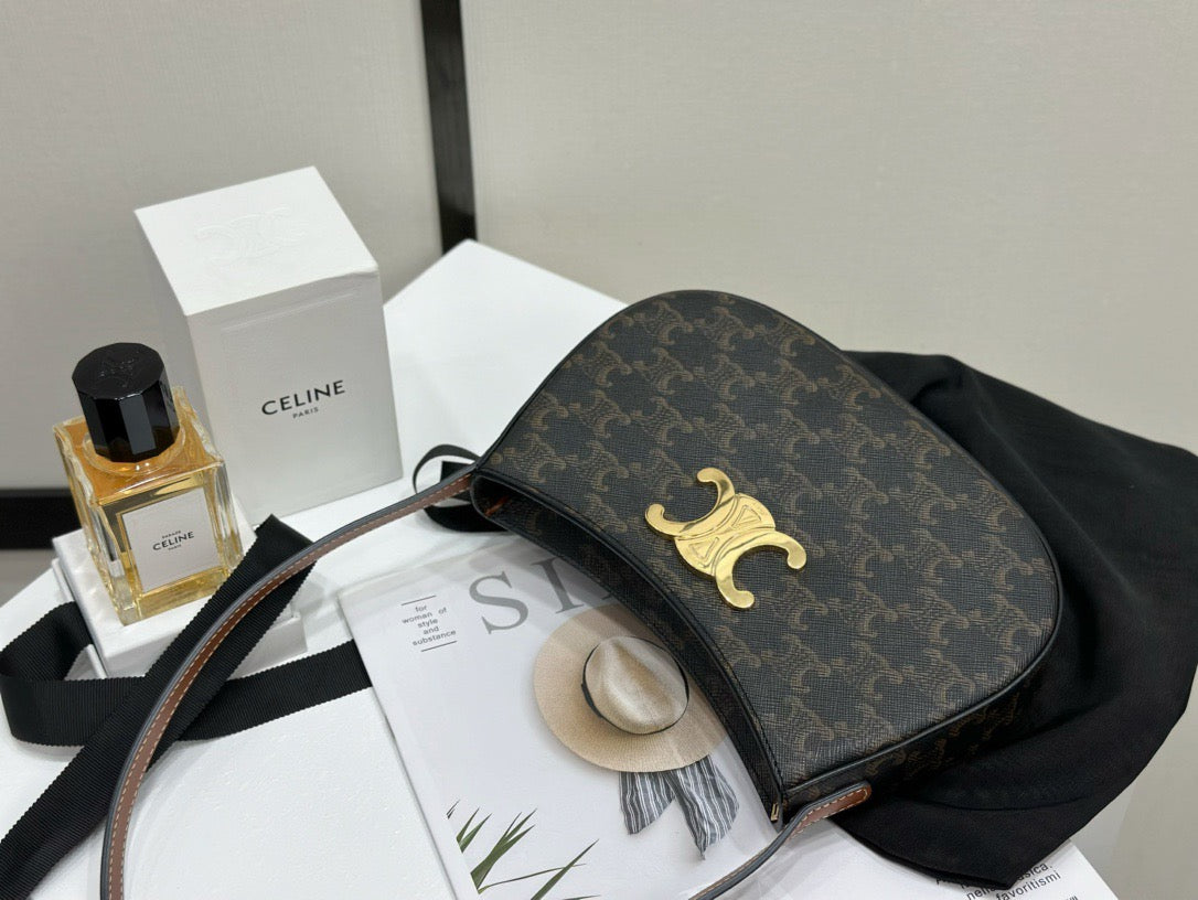 셀린느 틸리 숄더백 캔버스 미디움