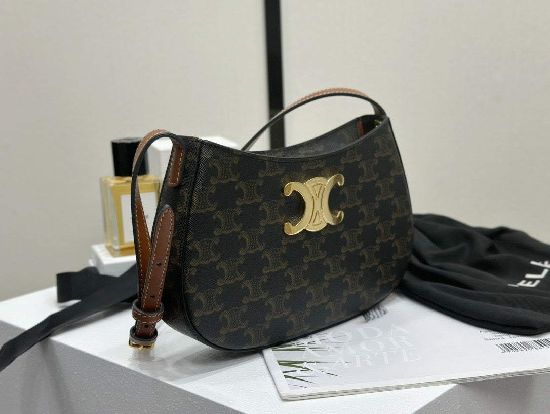 셀린느 틸리 숄더백 캔버스 미디움