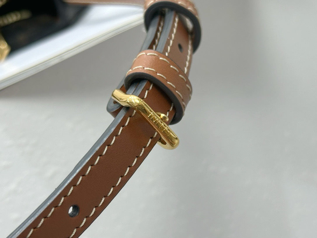 셀린느 틸리 숄더백 캔버스 미디움