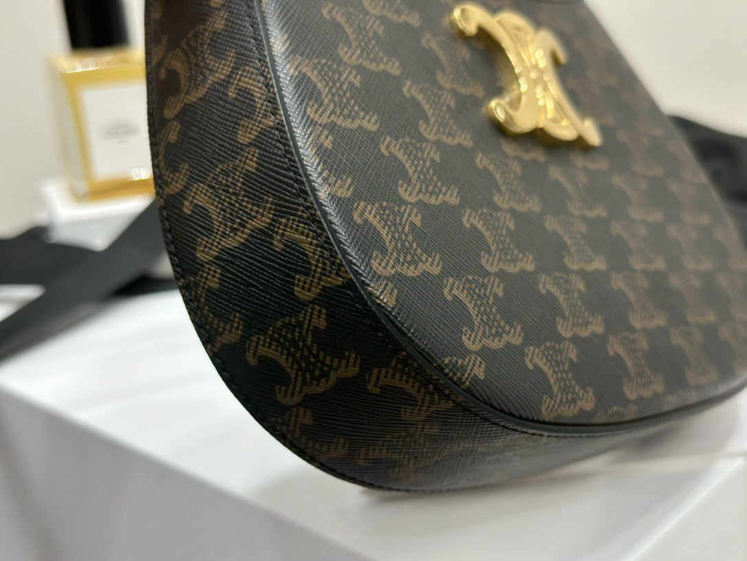 셀린느 틸리 숄더백 캔버스 미디움