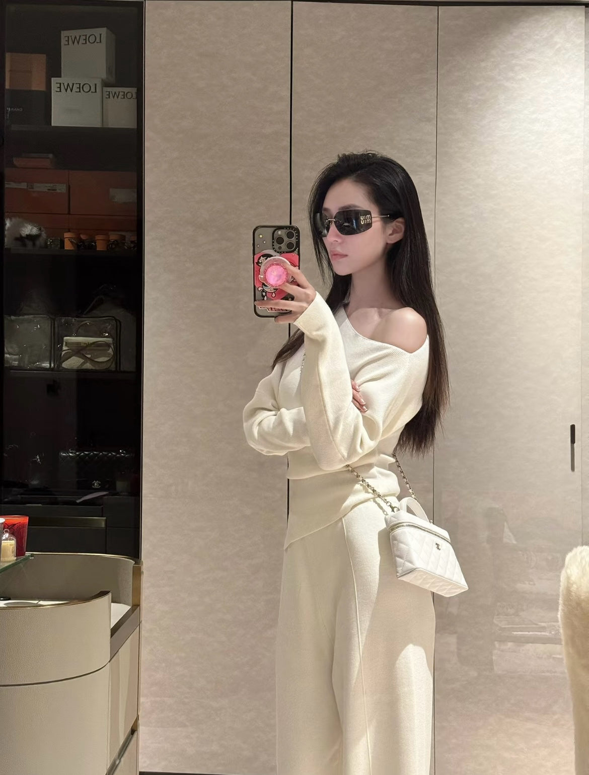 샤넬 클래식 체인 베니티 탑핸들 백