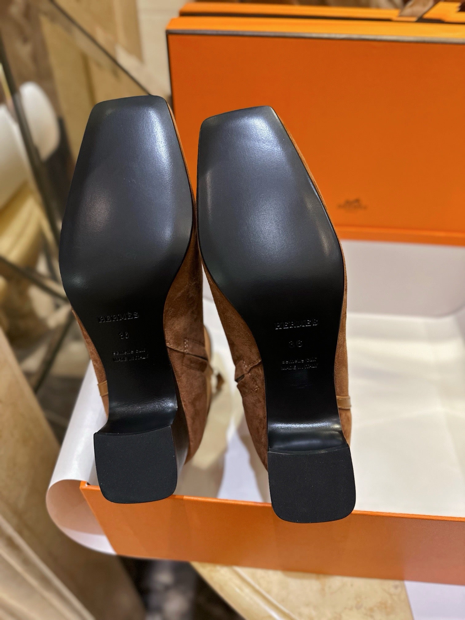 에르메스 하네 숏 부츠