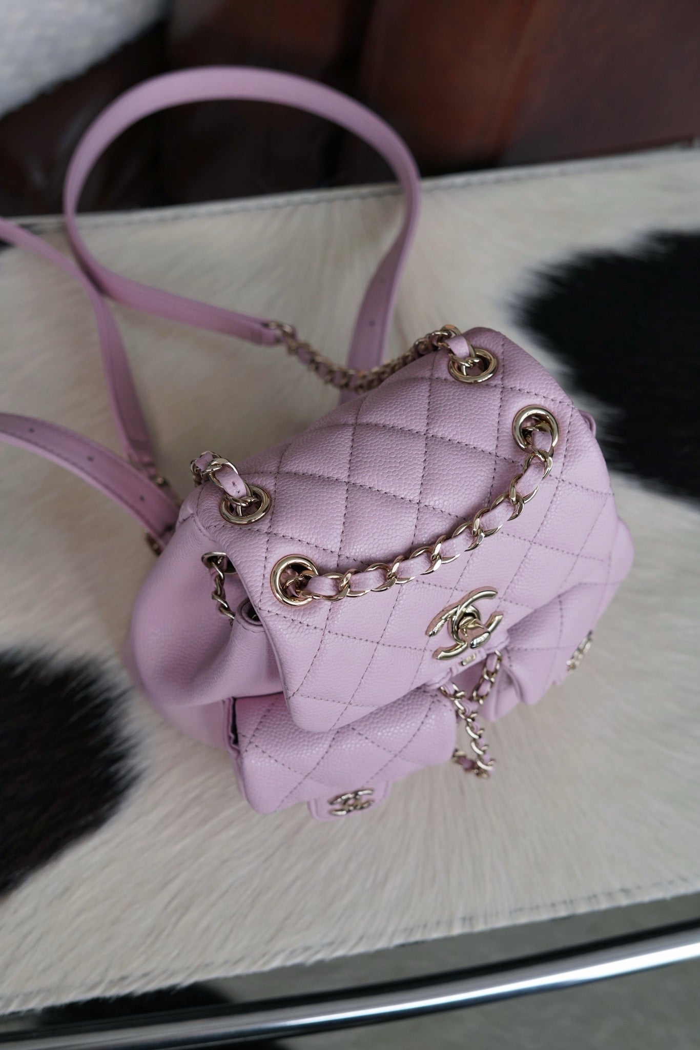 샤넬 투포켓 듀마 백팩 스몰