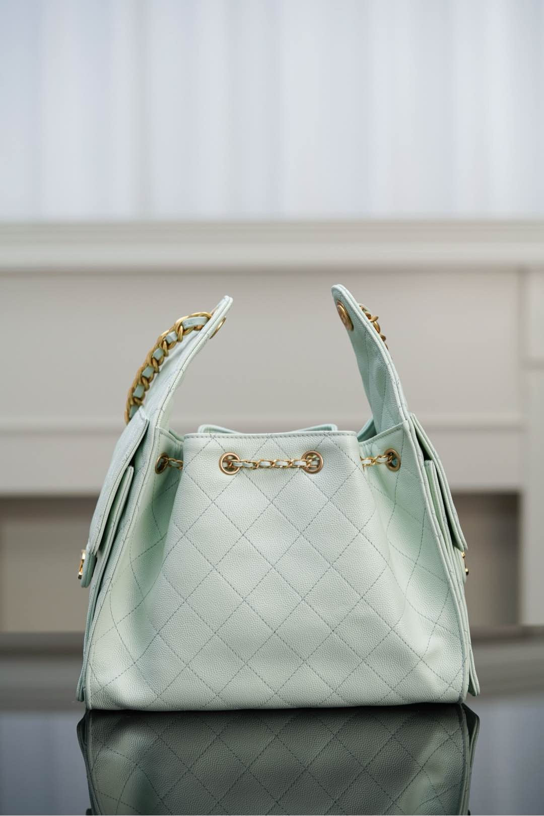 샤넬 25백 스몰 (라이트 그린)