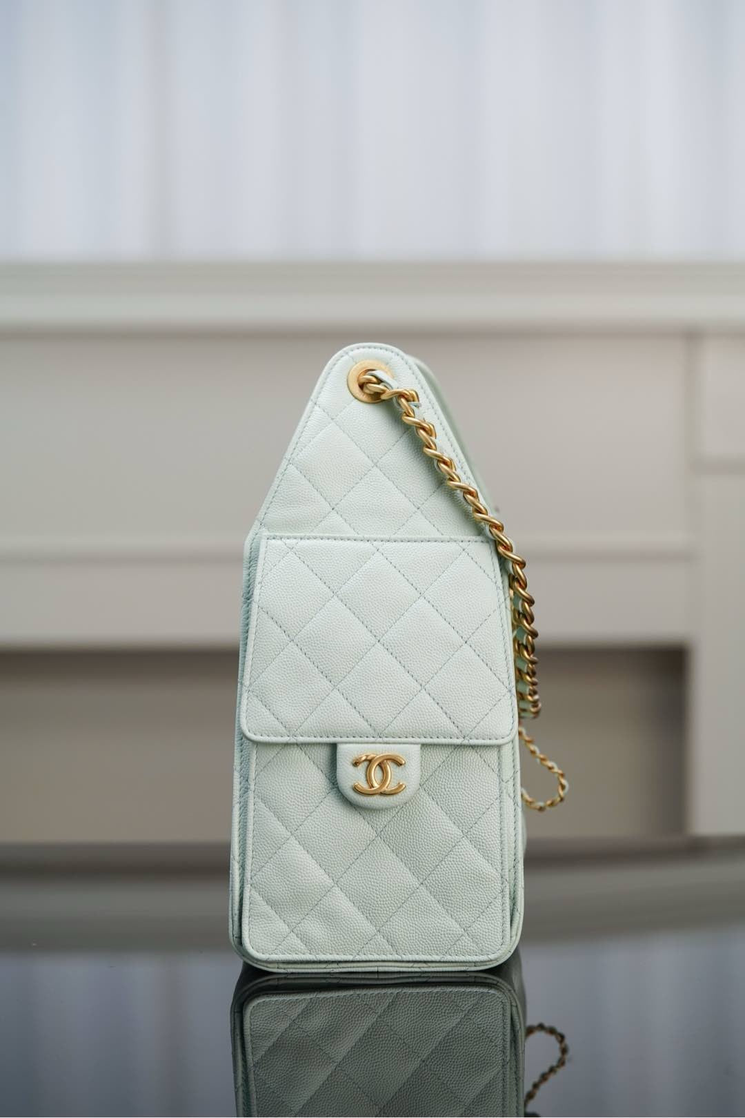 샤넬 25백 스몰 (라이트 그린)