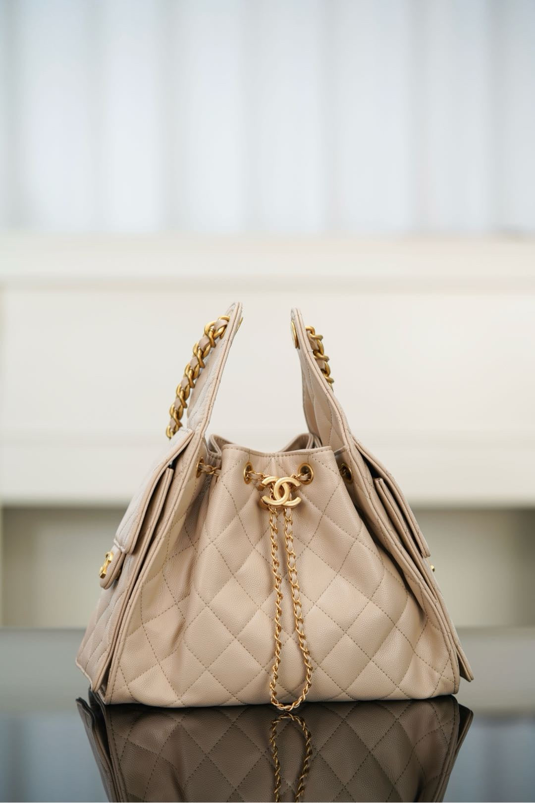 샤넬 25백 스몰 (베이지)