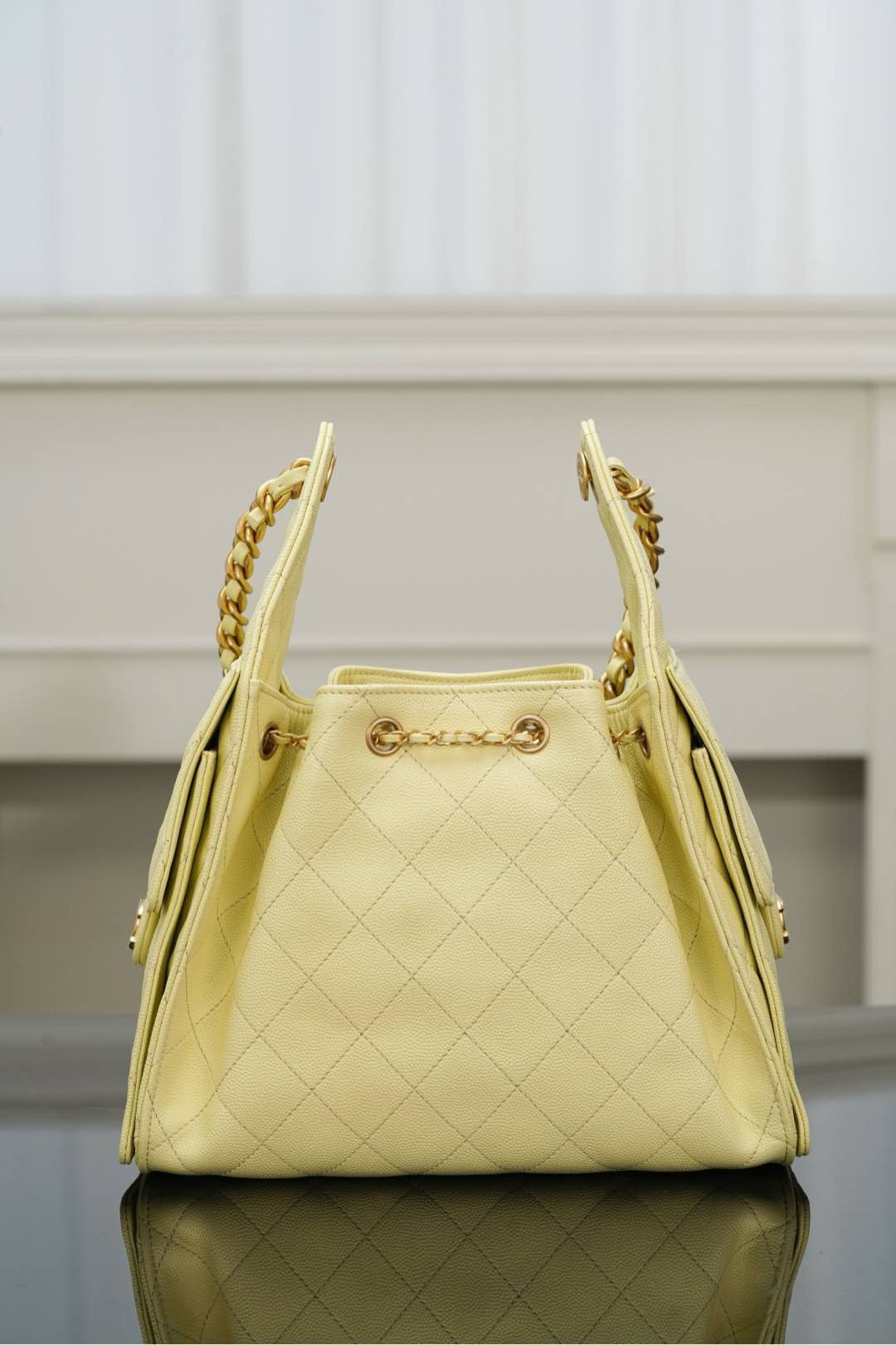 샤넬 25백 스몰 (라이트 옐로우)