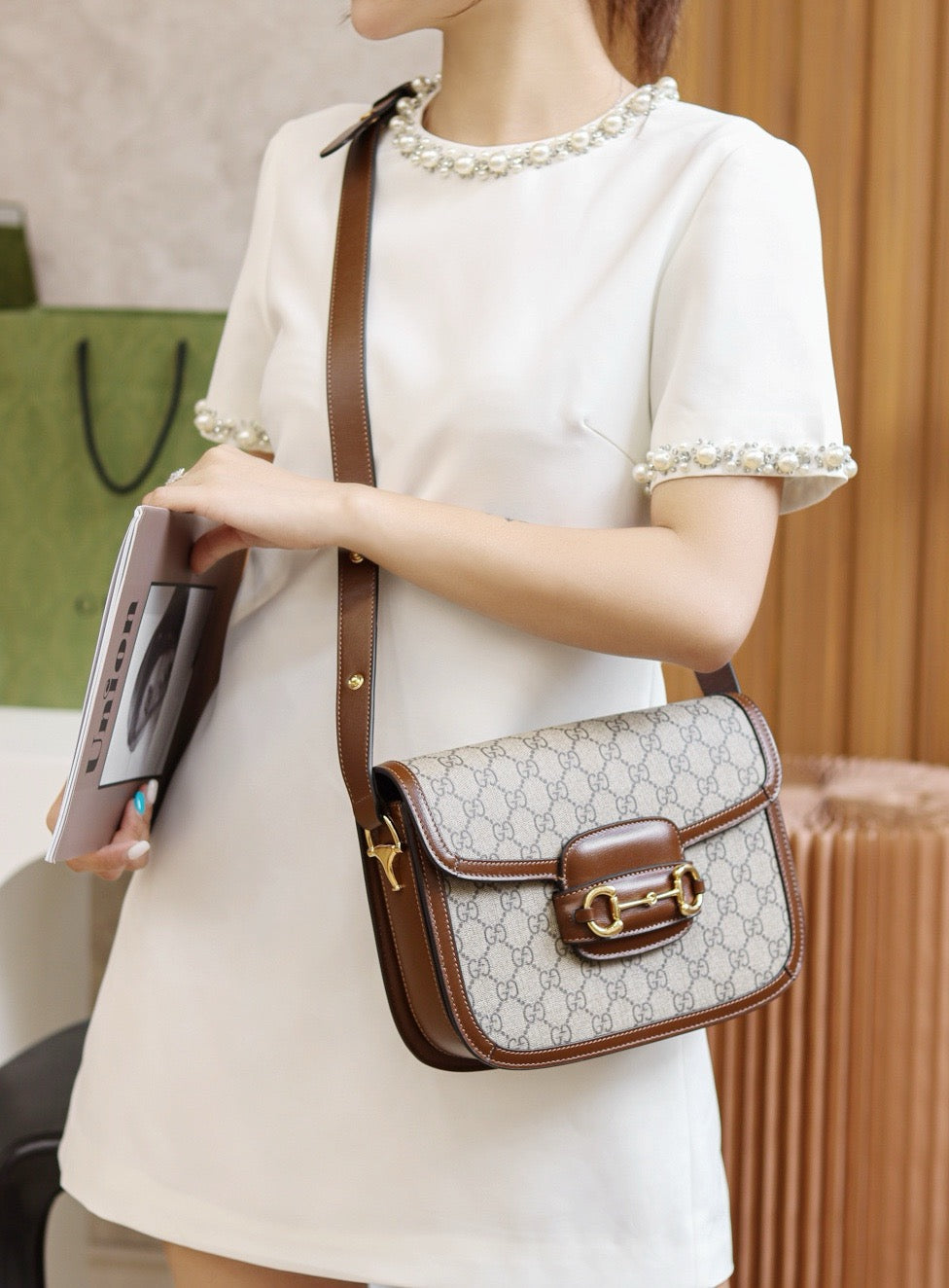 구찌 홀스빗 1955 숄더백