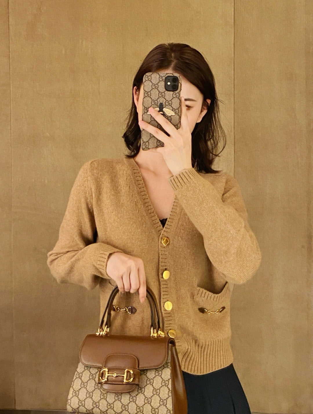 구찌 홀스빗 1955 토트백 미니