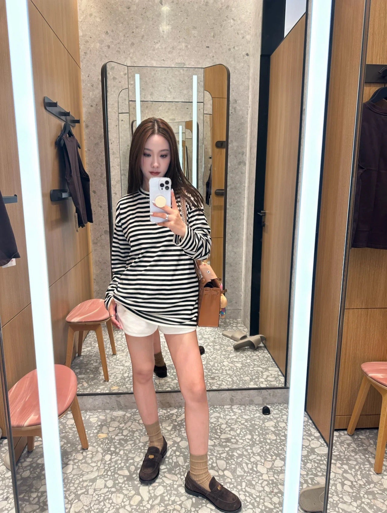 미우미우 스웨이드 페니 로퍼