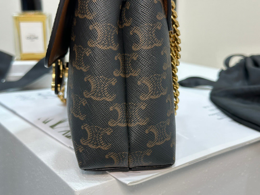 셀린느 틴 빅투아르 체인백 캔버스