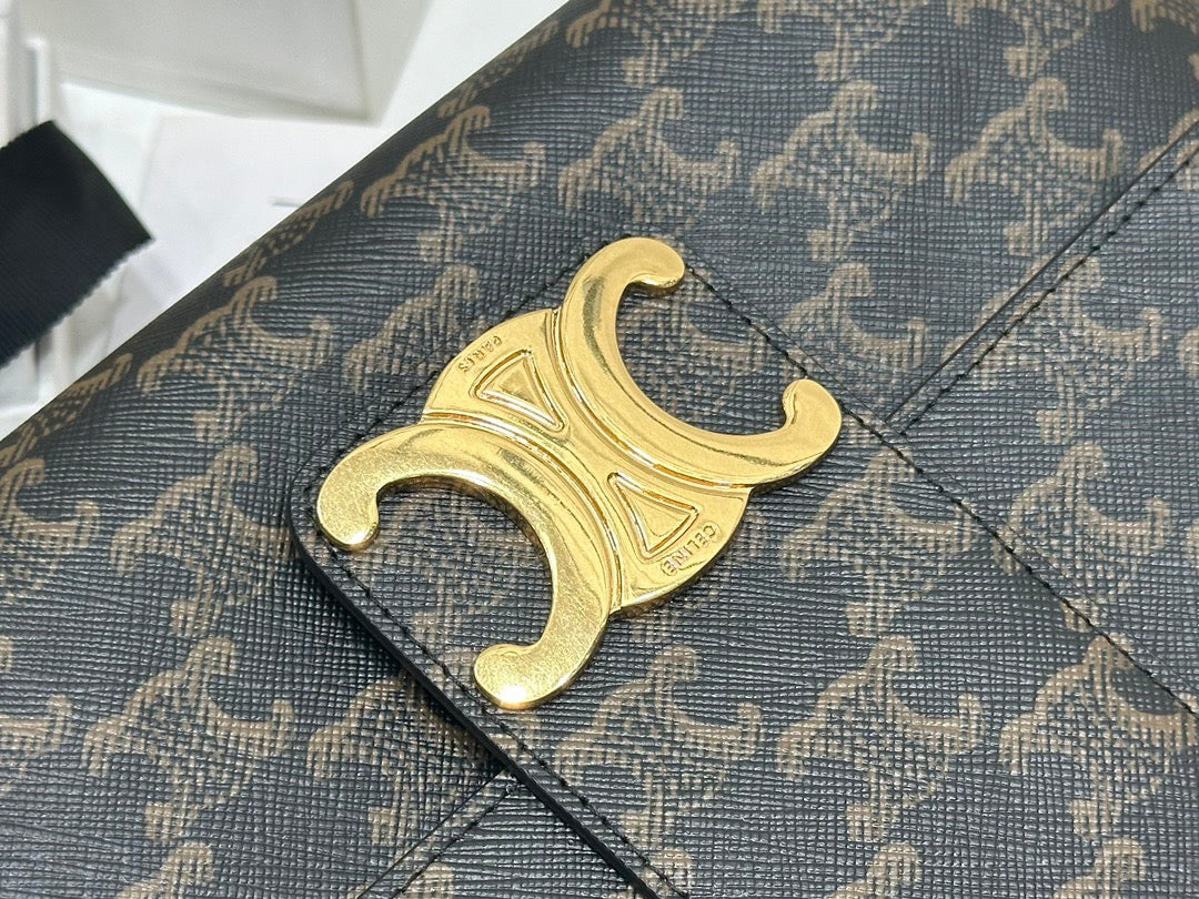 셀린느 미디움 빅투아르 체인백 캔버스