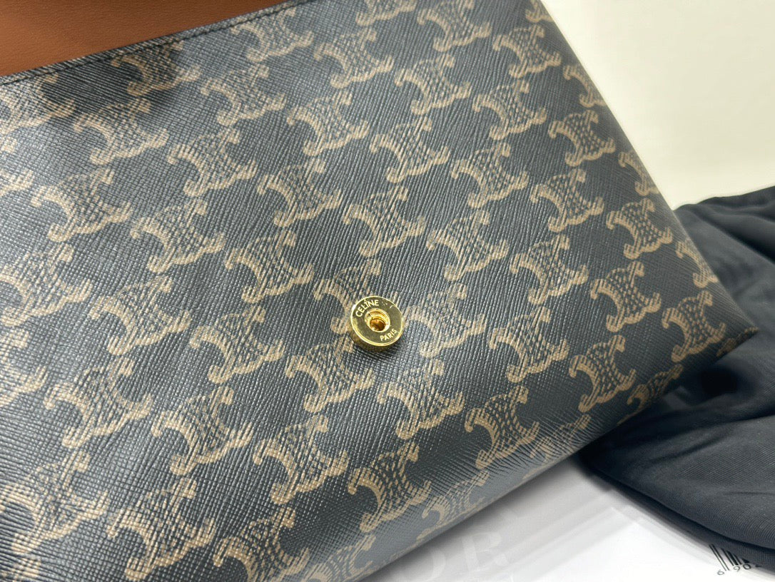 셀린느 미디움 빅투아르 체인백 캔버스