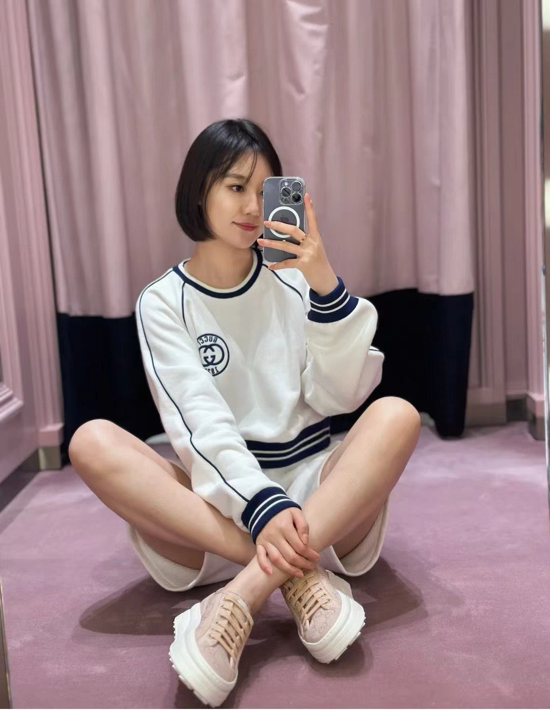 구찌 GG 청키 솔 스니커즈