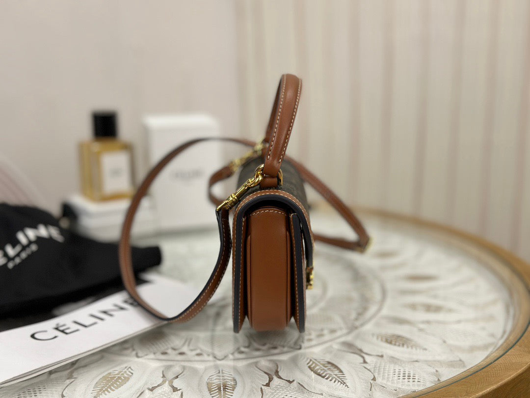 셀린느 미니 베사체 토트백 캔버스